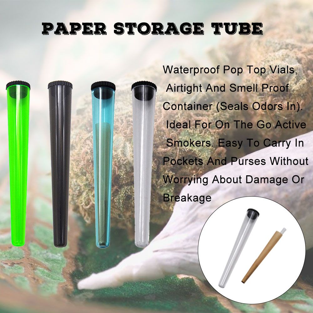 HONEYPUFF Waterproof Smell Proof Tube 115MM Airtight Container For Herbs,  Pills, Tobacco And Rolling Cones From Mrsmokingbruce, $0.46